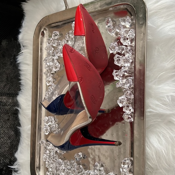 ❤️💙 CHRISTIAN LOUBOUTIN Debout 100 💙❤️ - Picture 6 of 9